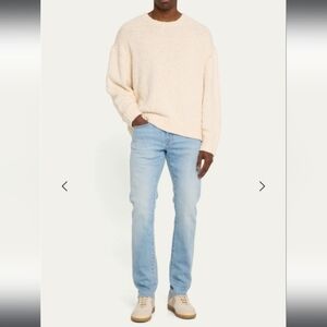 Frame L'Homme Slim Straight Midrise Lightwash Classic Blokecore Streetwear Jean